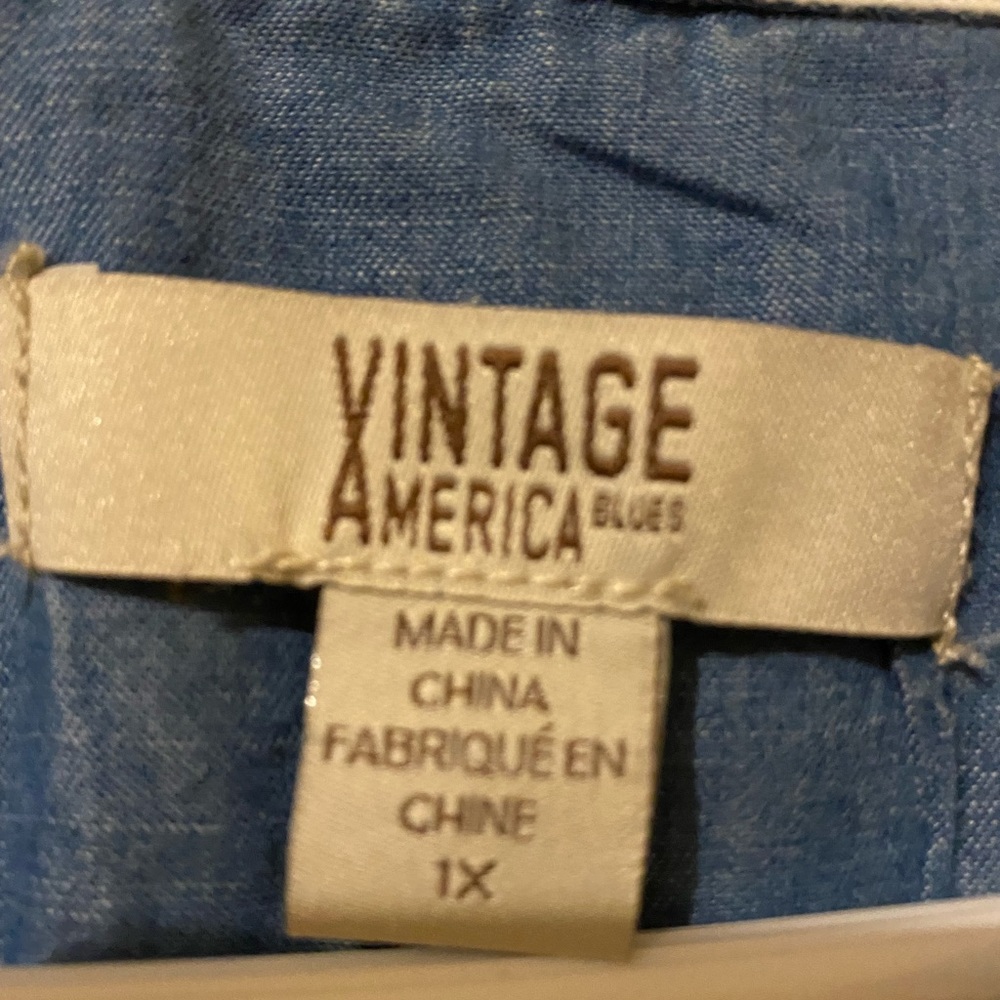 Vintage America Button Down Shirt Size 1x